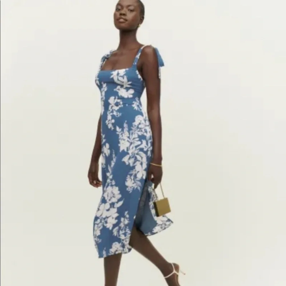 Reformation Besse Dress in Cyanotype *NEW* - Picture 1 of 7